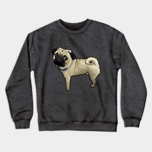 Standing Pug Crewneck Sweatshirt